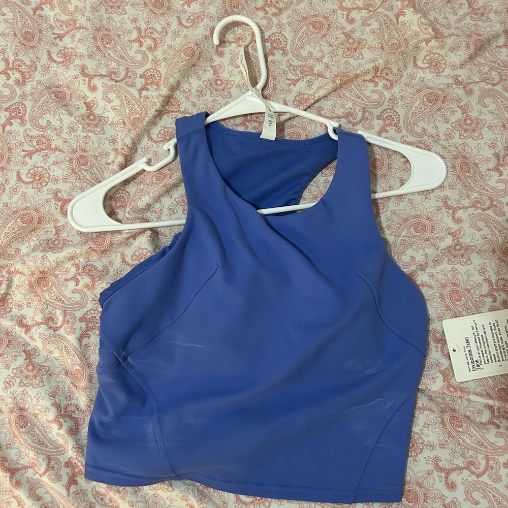 lululemon athletica Vibrant Blue Crop Top
